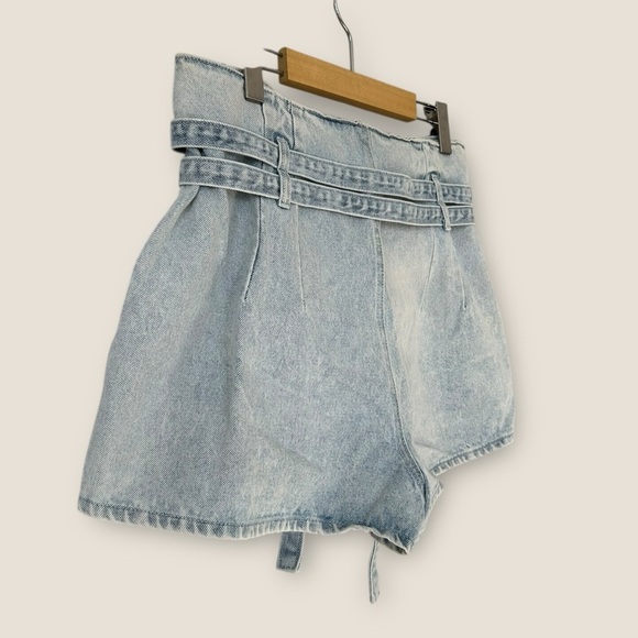 Forever 21 Belted Paperbag Jean Shorts - Picture 8 of 10
